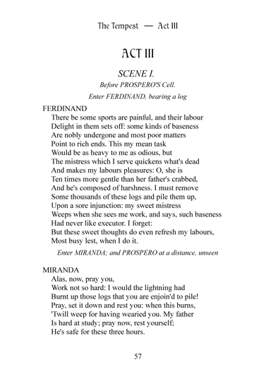 Page from The Tempest